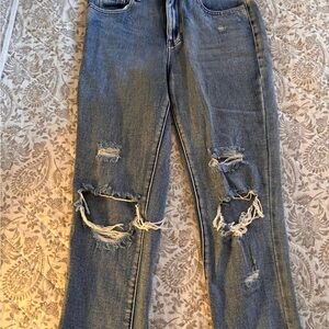 PacSun Light Blue Ripped Boyfriend Jeans